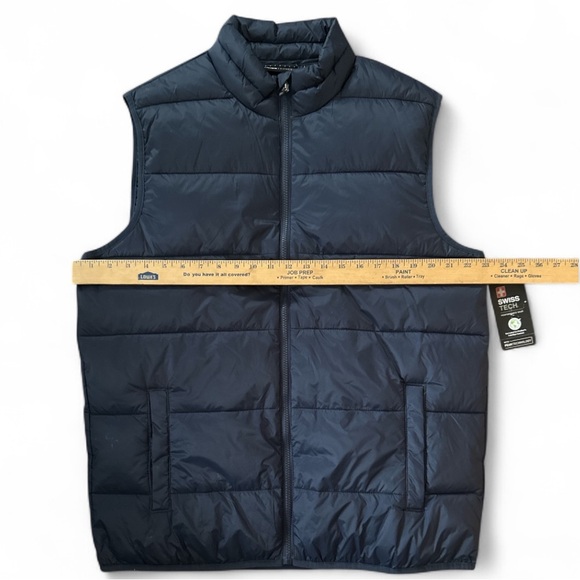 NWT Swiss Tech Men's Dark Blue PufferVest - Picture 2 of 6